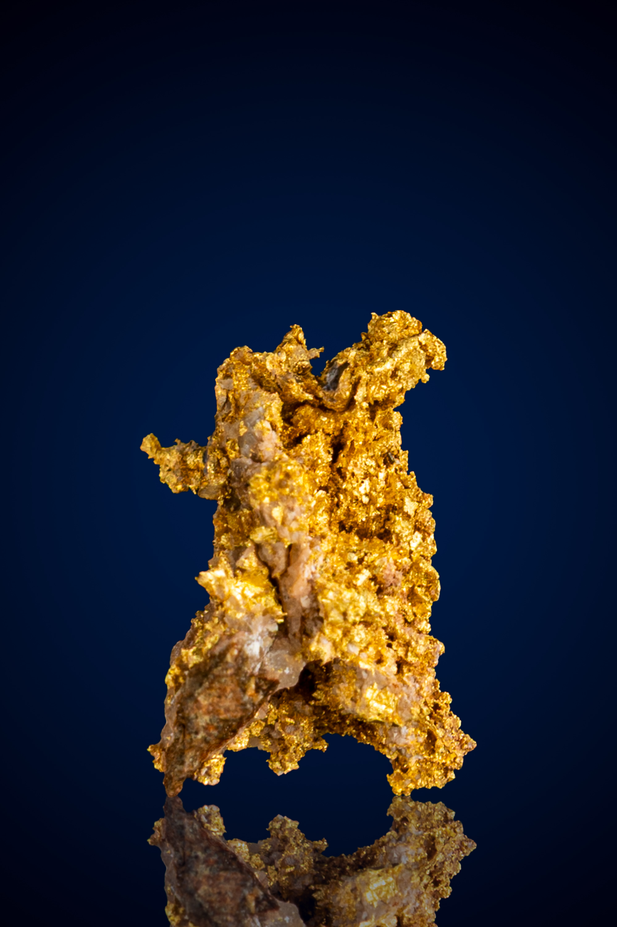 Dark, Unique Natural Gold Nugget with Quartz - Lost Mine, Australia - 1.35 grams (image for) Dark, Unique Natural Gold Nugget with Quartz - Lost Mine, Australia - 1.35 grams
